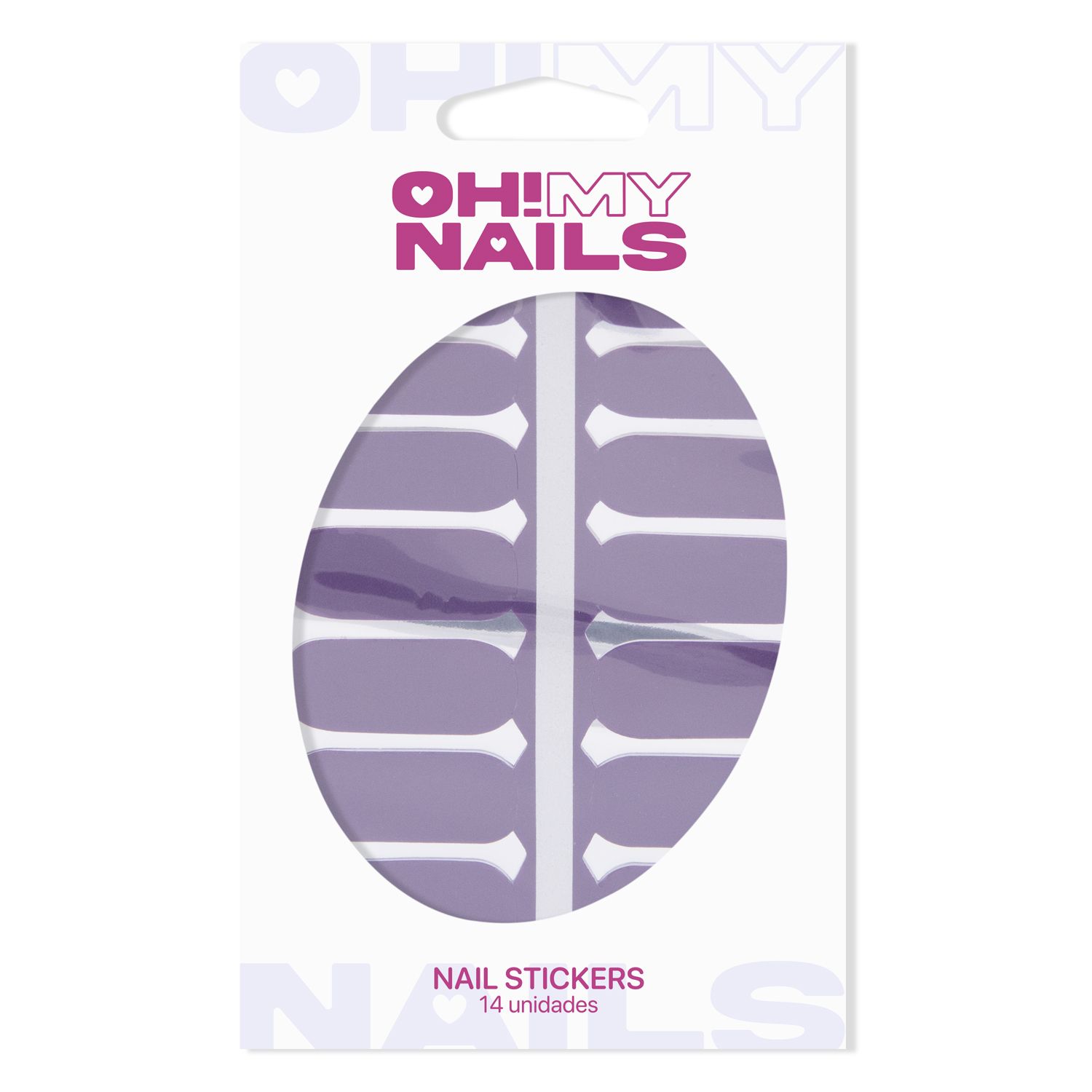 Oh My Nails ljubičaste naljepnice Ukrašavanje i umjetnost noktiju