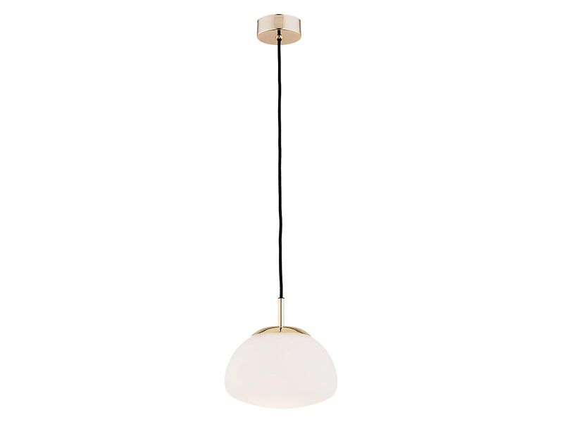 Lampa wisząca Trini 20 cm szklana biała