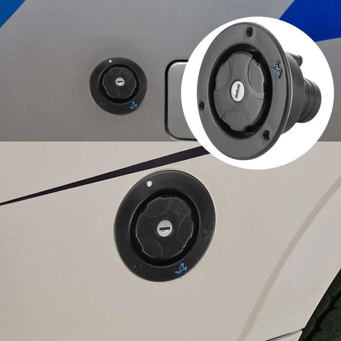 Tapón de llenado de agua impermeable con cerradura YUI RV Parts con 2 llaves para autocaravana, caravana o vehículo recreativo 7429604401236