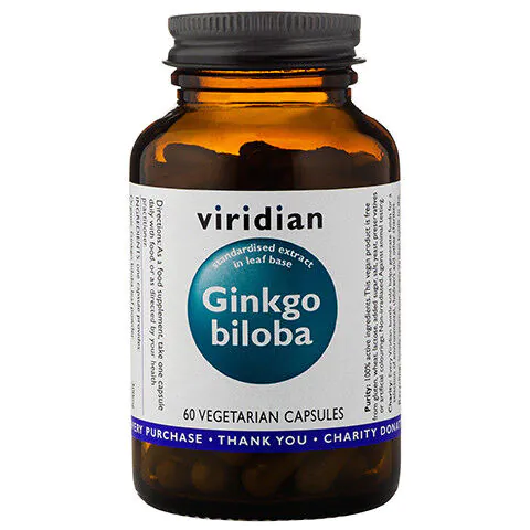 Viridian Ginko Biloba Ekstrakt, Kapsułki