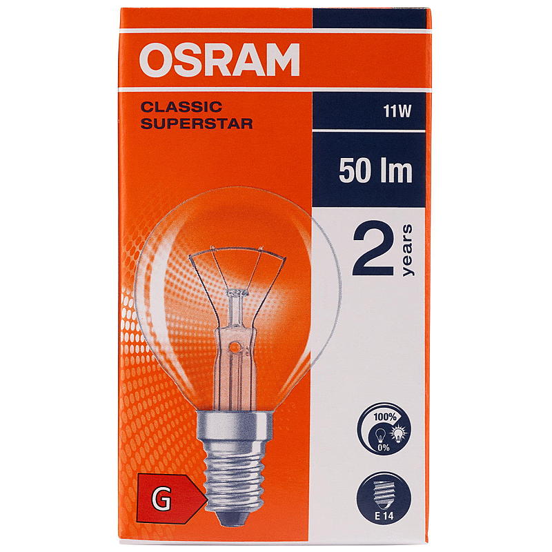 Osram Gloeilamp 11W E14 Classic P, Illum Osram