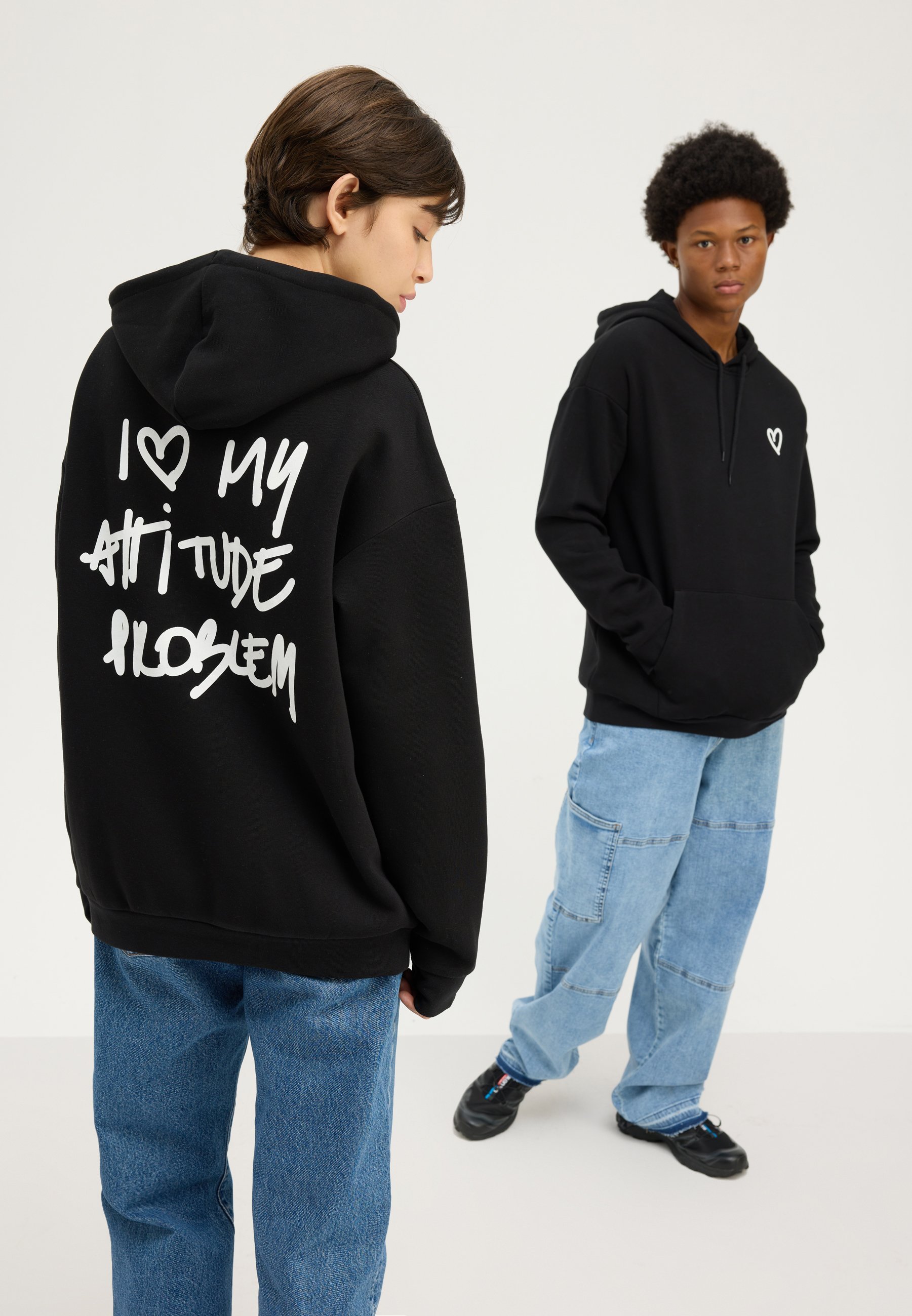 YOURTURN UNISEX - Sweatshirt - zwart