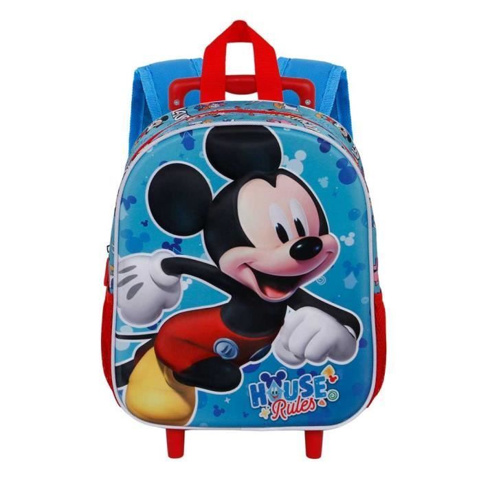 Mochila con ruedas - KARACTERMANIA - Mickey Mouse - Infantil - Azul