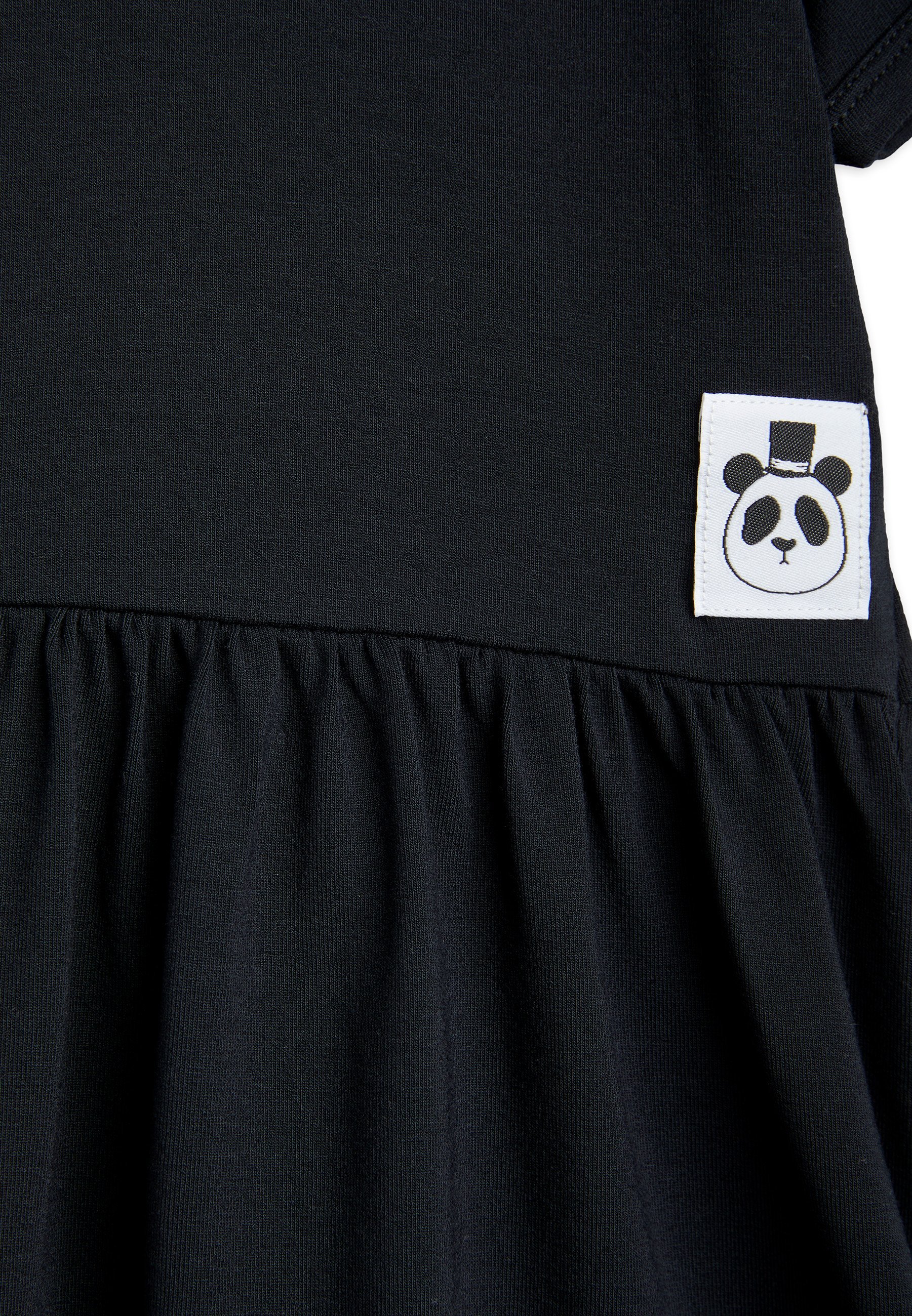 Mini Rodini BASIC JURK - Jersey jurk - zwart
