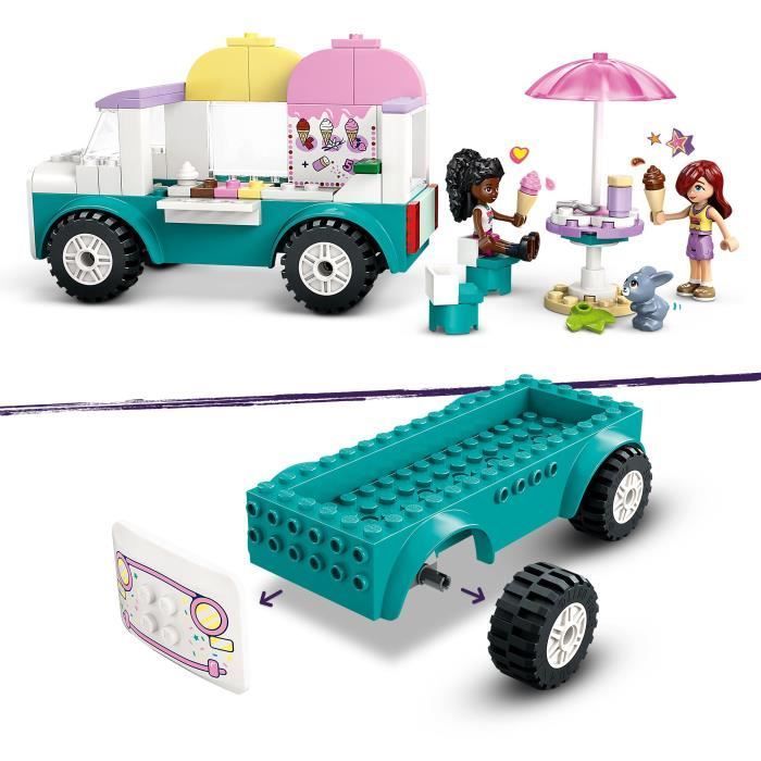 LEGO Friends 42644 Heartlake City Ice Cream Truck - Building Set for Ages 4+