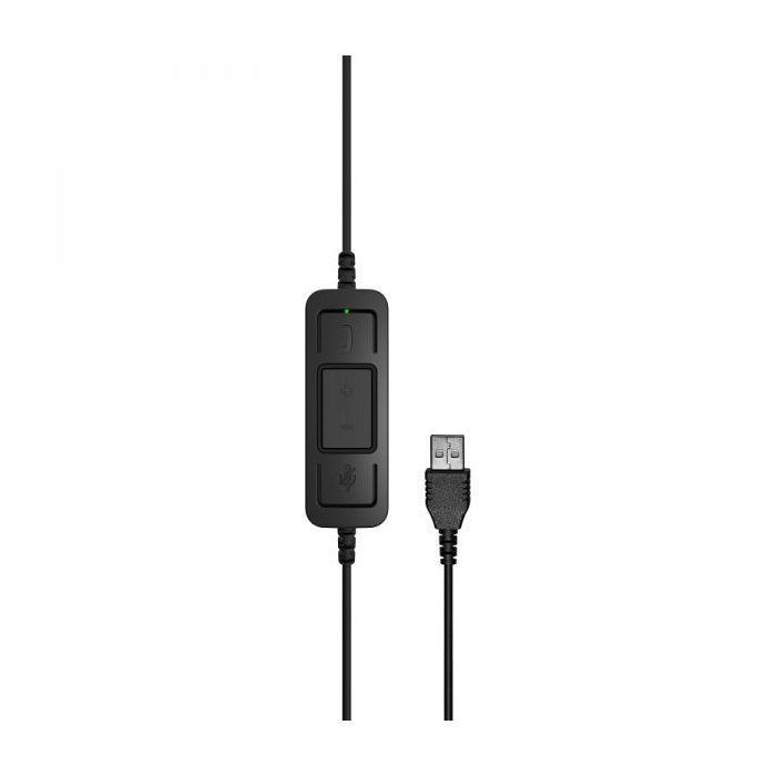 Sennheiser EPOS Impact SC 30 USB ML Headset - On-ear - Wired - Black with orange highlights