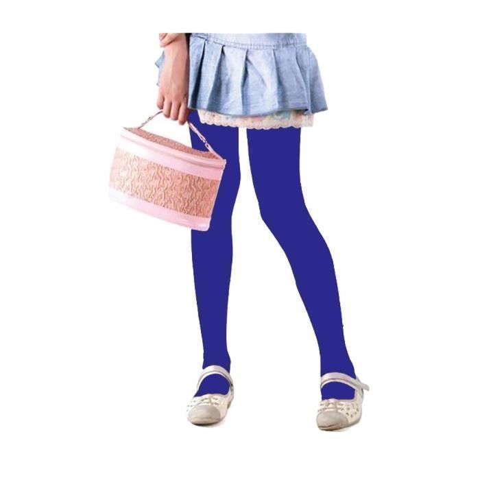 Medias infantiles - DIAMANTINO - Lurex 50D opaco azul marino - Niña - Cintura elástica