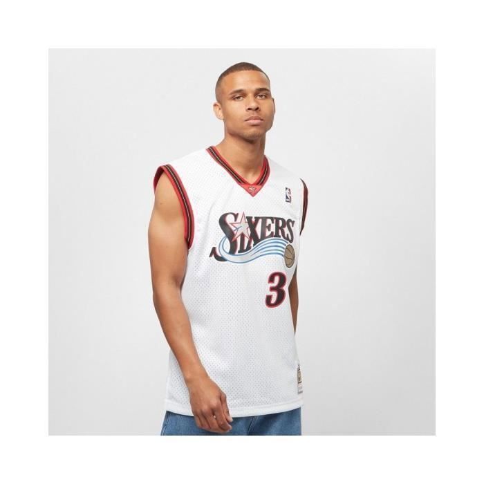 T-shirt - Mitchell et Ness - Nba Swingman - Blanc - Manches courtes - Respirant