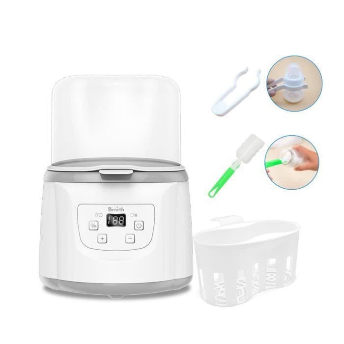 JOULLI Chauffe Biberon Bébé Nubite 6 en 1 Chauffe-Aliments Electrique Sterilisateur avec Écran LED et Contrôle de la Température
