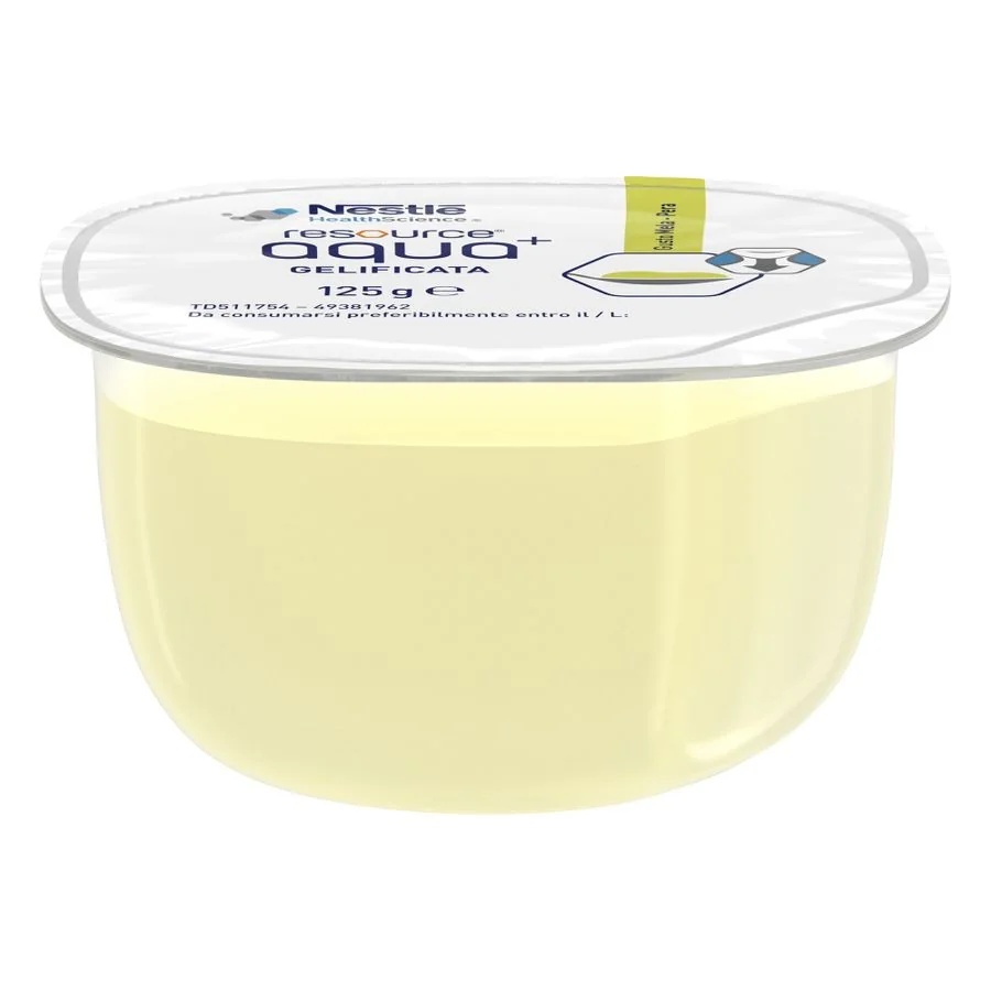 NESTLÉ Resource Aqua gelatinevulling met appel- en perensmaak 4 x 125 g Dysphagia