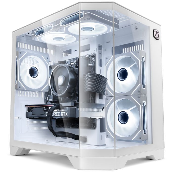 PC da gioco Vibox V-534 • AMD Ryzen 5 5500 4,2 GHz • Nvidia RTX 5060 Ti 8 GB • 16 GB RAM • SSD 1 TB • Windows 11 • WiFi