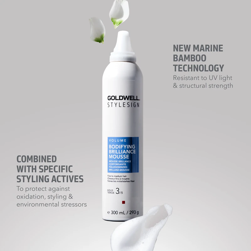 Goldwell StyleSign Bodifying Brilliance Mousse voor volume, fixatie en een schitterende glans.