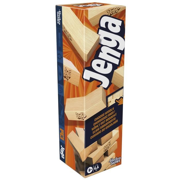 Jenga, Party game, Game with digital dice, Hasbro Games, Ages 8+