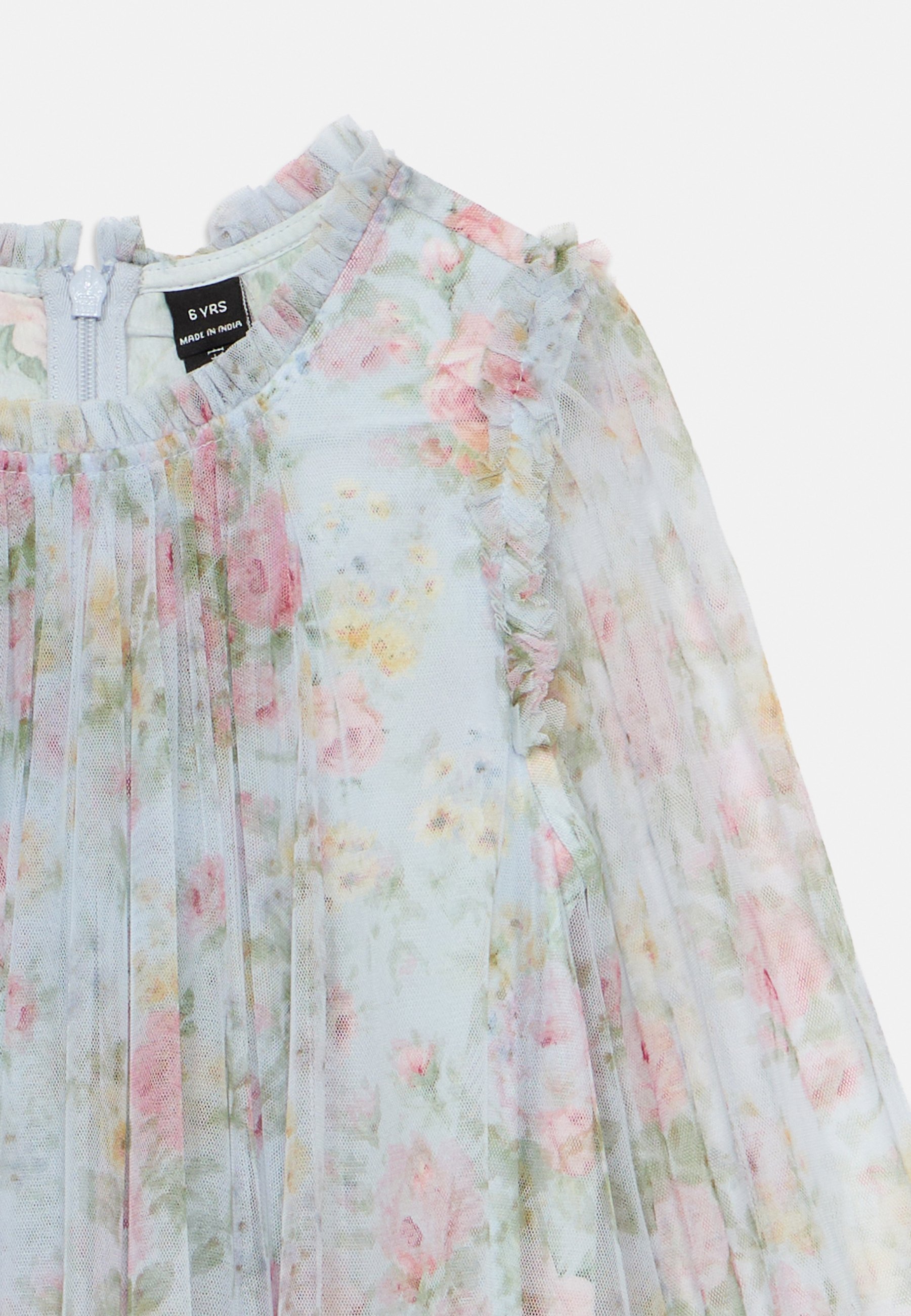Robe enfant à manches longues Needle & Thread POMPADOUR GARDEN - Robe cocktail / Robe de soirée - bleu français