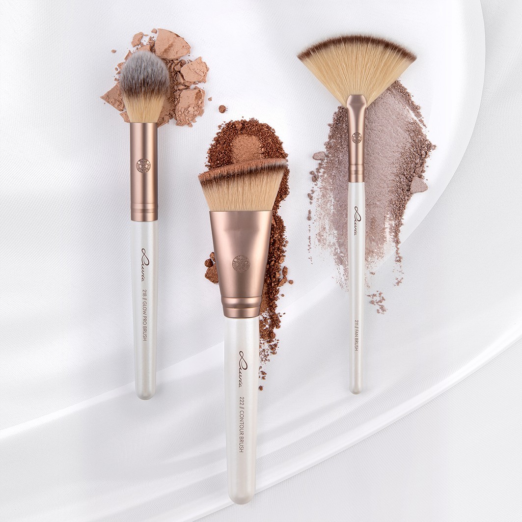 Luvia Prime veganski set četkica za highlighter i konturiranje - 1 komad