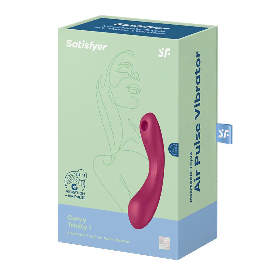 Satisfyer Masażer Curvy TrinityRed