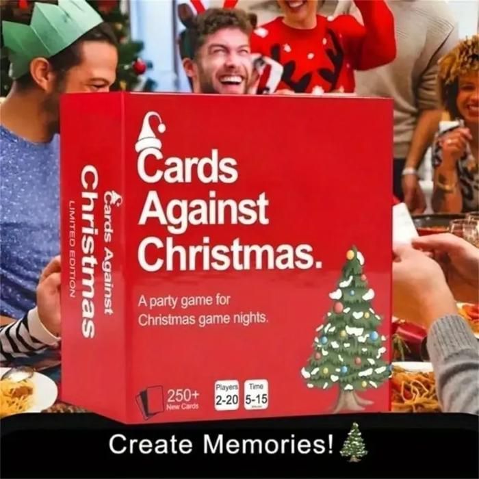 Cards Against Christmas - Juego de mesa para adultos, ideal para fiestas navideñas - De 4 a 10 jugadores o más (mayores de 17 años)