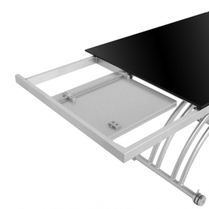 Table basse relevable - GIOVANNI MARCHESI - Zen - Noir - Extensible - 10 couverts