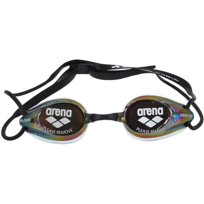 Lunettes de natation - Arena - Tracks Mirror - Verres miroir - Jupes en silicone - Double élastique