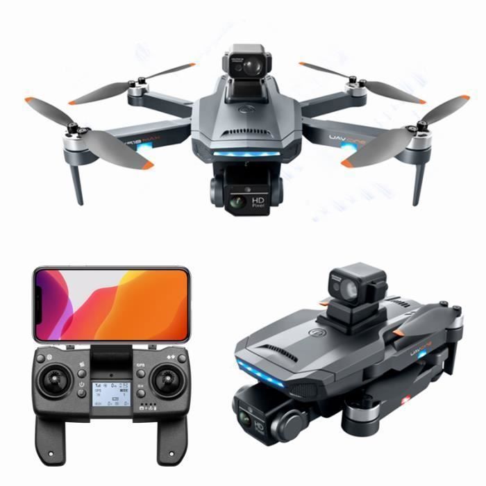Dragon Touch K918 MAX GPS-drone, professionele 8K dual-camera HD FPV, 1,5 km fotobereik, exclusief verkrijgbaar bij Cdiscount, inclusief 2 accu's, zwart