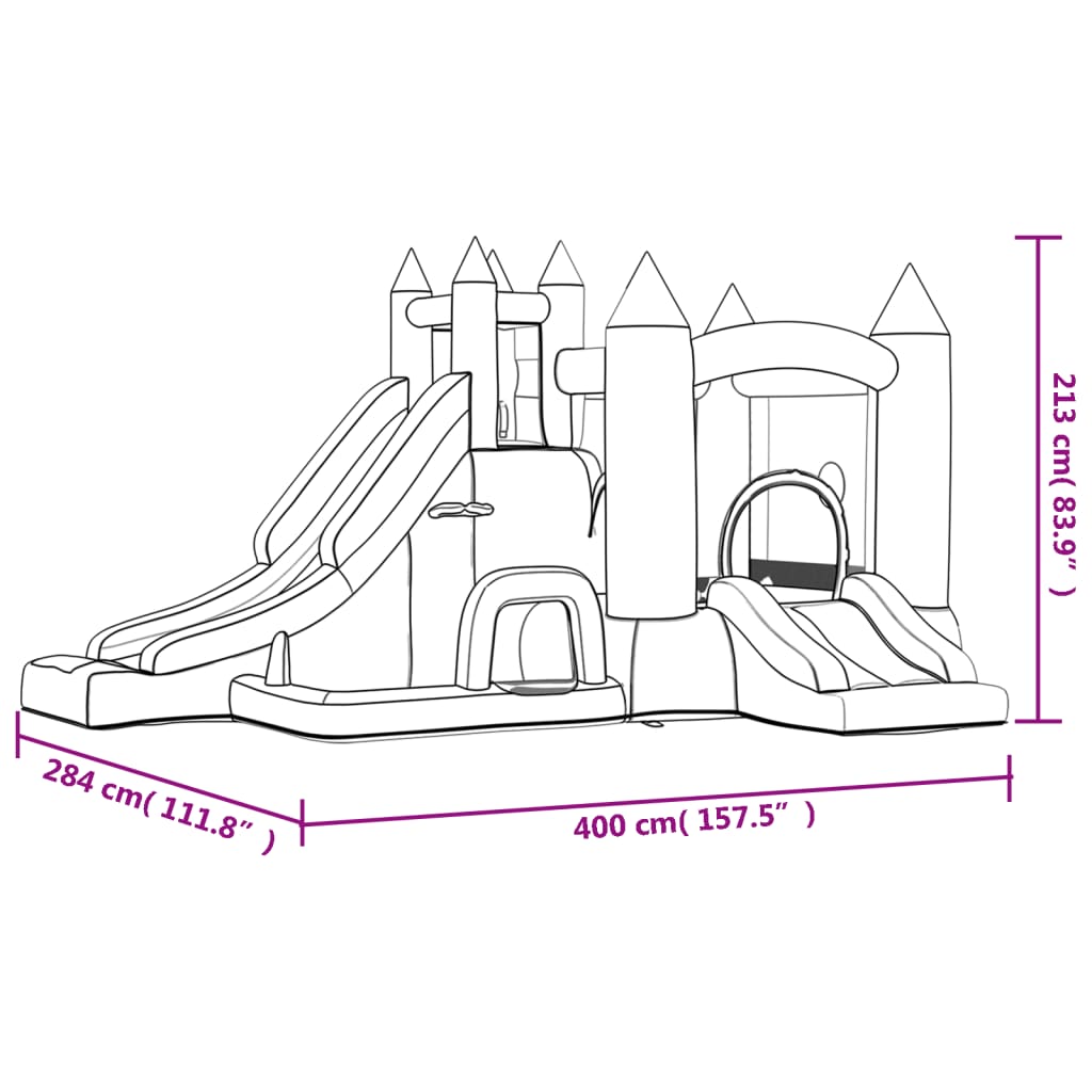  Castillo Hinchable Happy Hop 400 X 284 X 213 Cm