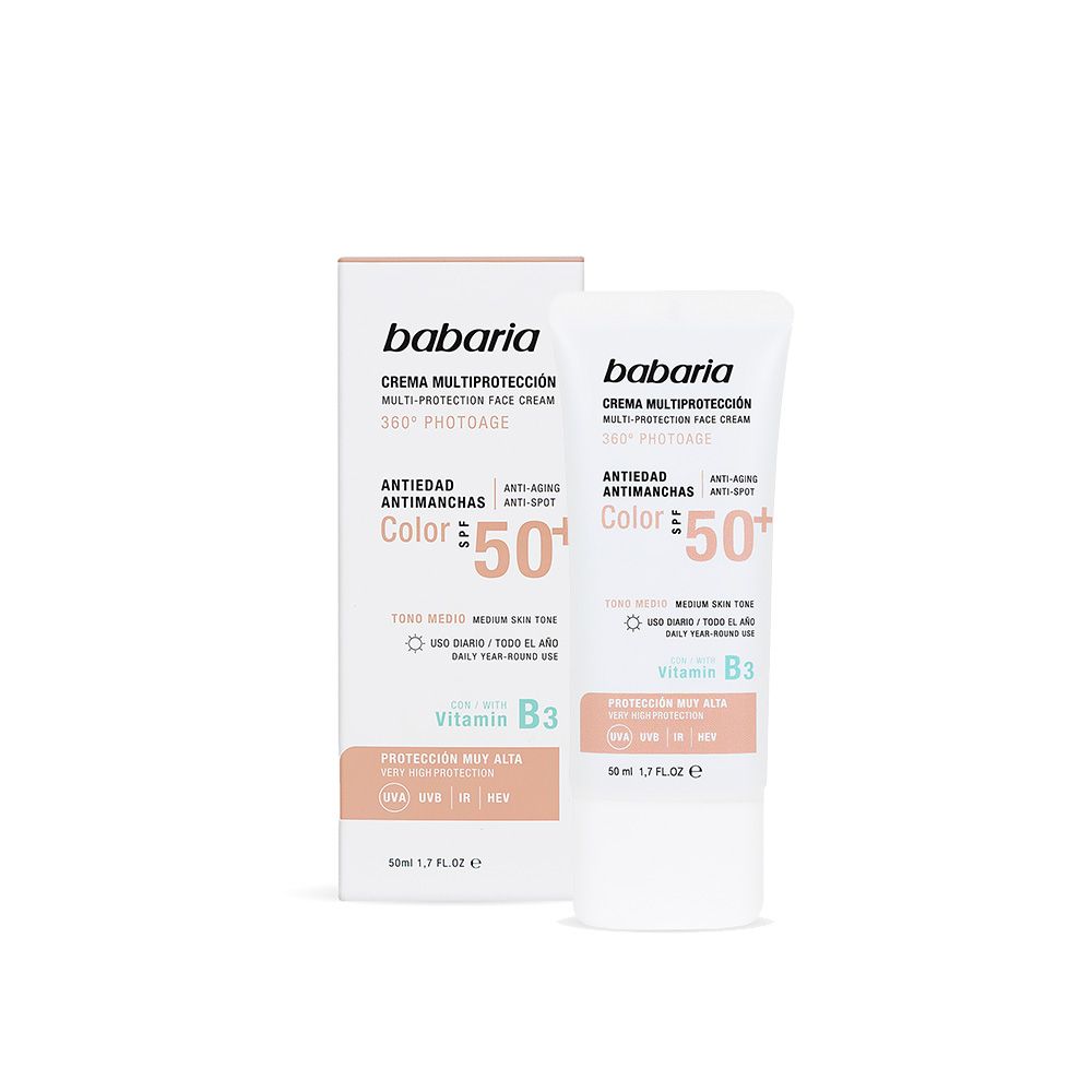 Daugiafunkcis apsauginis kremas nuo senėjimo ir tamsių dėmių su SPF 50 Veido apsauga