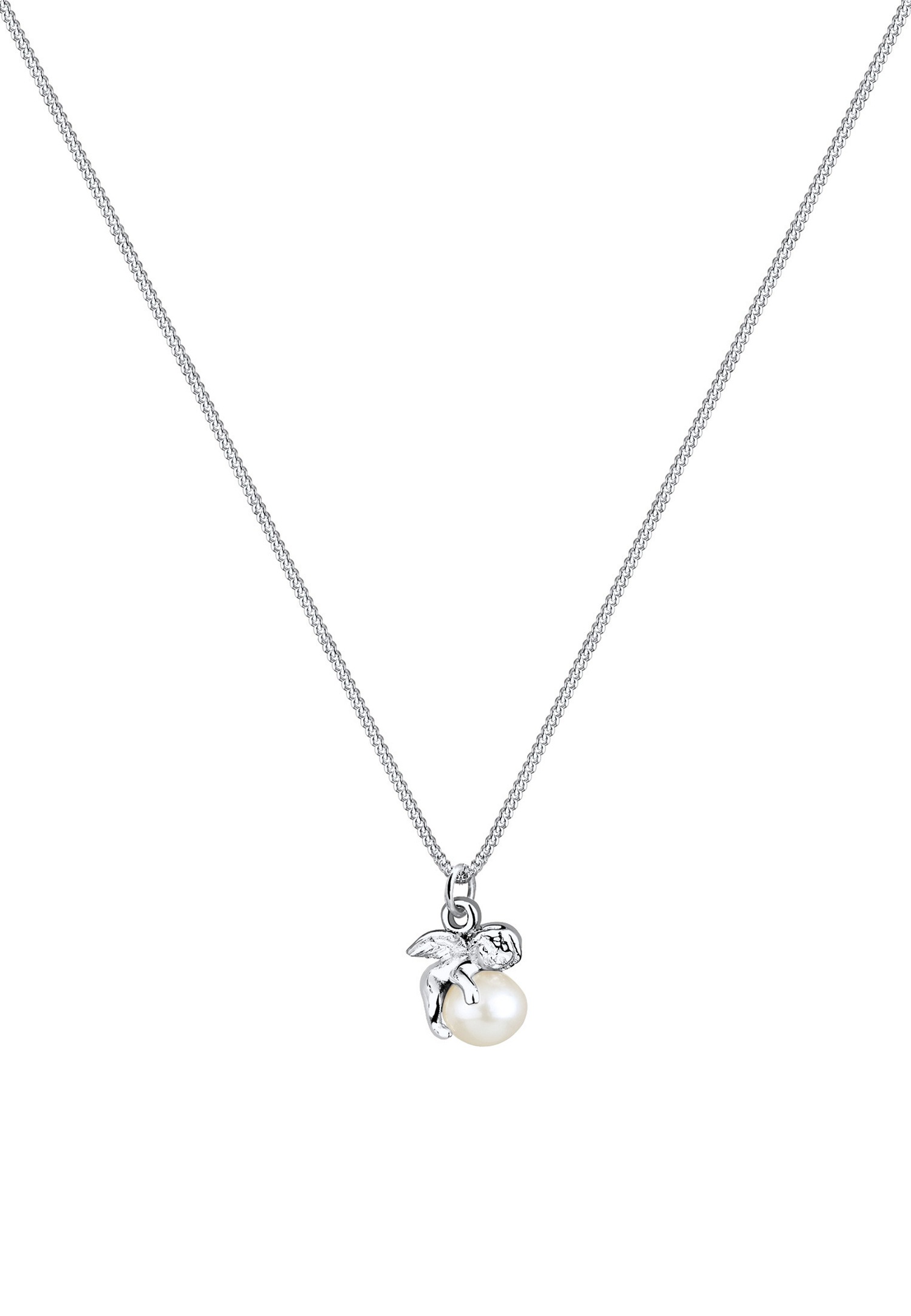 Elli Femmes Ange avec Perle de Culture d'Eau Douce en Argent Sterling 925