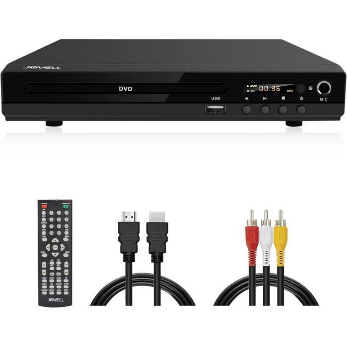 Reproductor de HD DVD con SCART, reproductor de DVD multirregión para televisión, reproductor de DVD y CD para sistema estéreo con entrada USB.