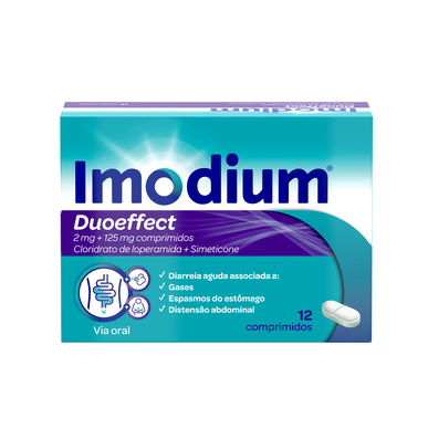 Imodium Duoeffect 2 mg 125 mg tabletter för oralt bruk vid akut diarré