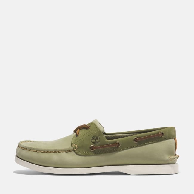 Scarpa da Barca Classic da Uomo in verde chiaro