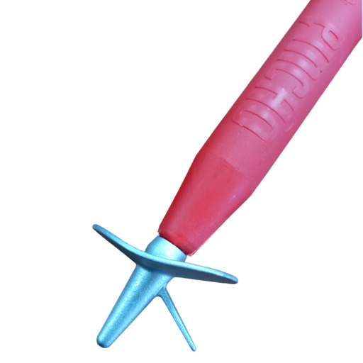 Support de parasol en plastique avec pointe en aluminium