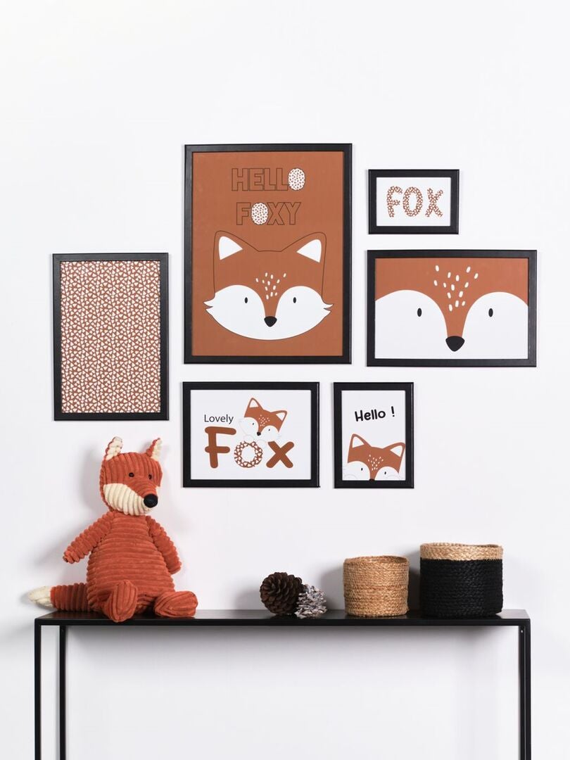 Set van 6 posterlijsten - beige