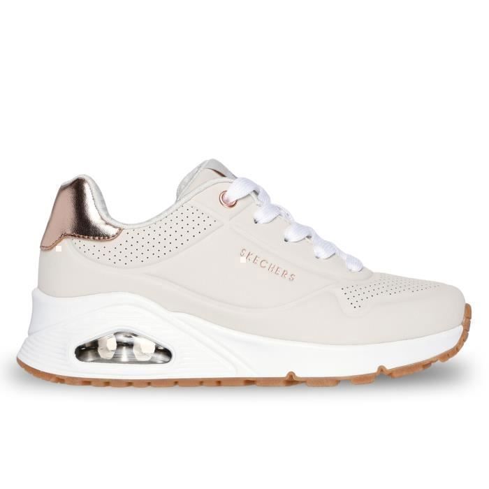 Scarpe Skechers Uno Gen1 Shimmer Away per ragazze, beige 310545L-NAT
