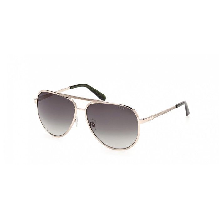 Zonnebril GUESS GU00209 61/14/145 Glanzend lichtgoud Voorkant metalen cirkel gegalvaniseerd MAN GU00209