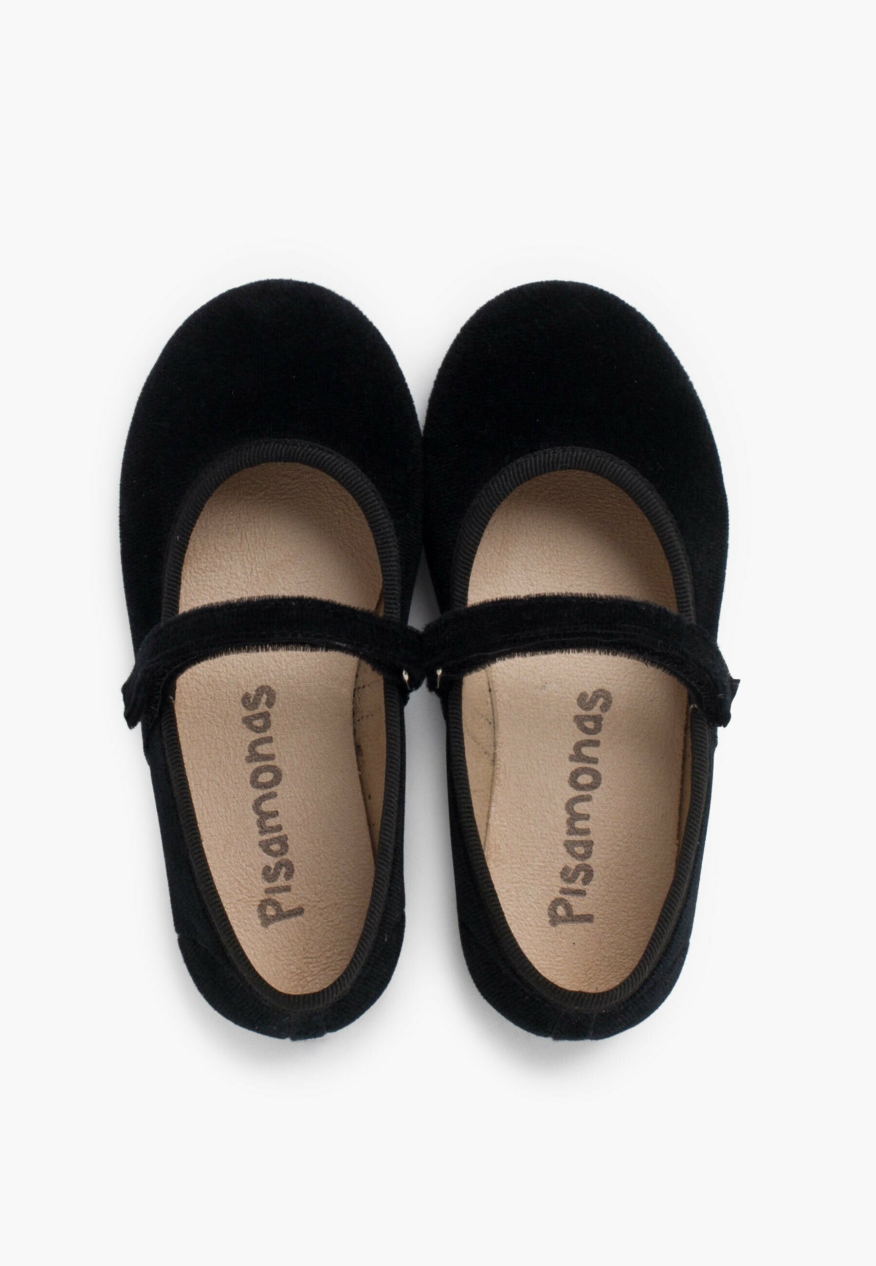 Pisamonas MERCEDITAS TIRA FINA ADHERENTE - Ballerina's met enkelbandje - metallic zwart