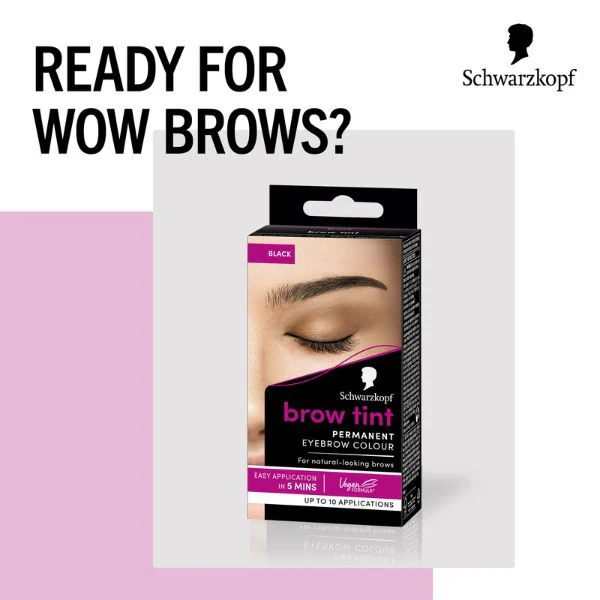 Schwarzkopf Brow Tint černá permanentní barva na obočí