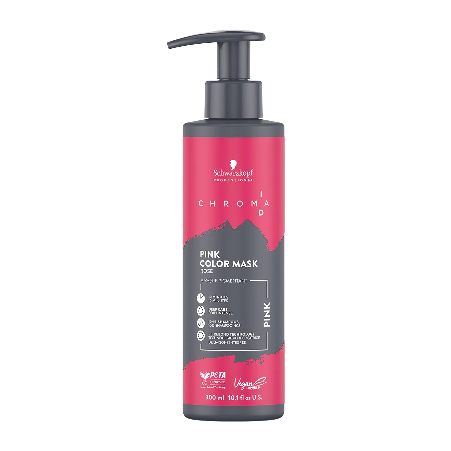 Schwarzkopf Professional Chroma ID, różowa maska koloryzująca do włosów wzmacniająca wiązania, Pink