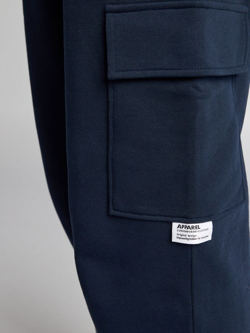 Joggingbroek met meerdere zakken - blauw