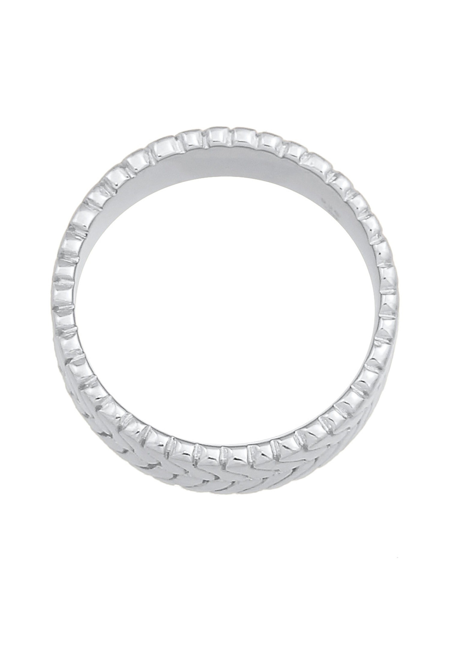 Elli Bague pour femme Bones Trend Blogger Chunky en argent sterling 925 plaqué or