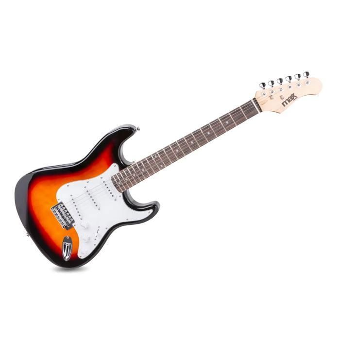 MAX GigKit Elgitarsett - Sunburst - Ideell for nybegynnere - 40W forsterker
