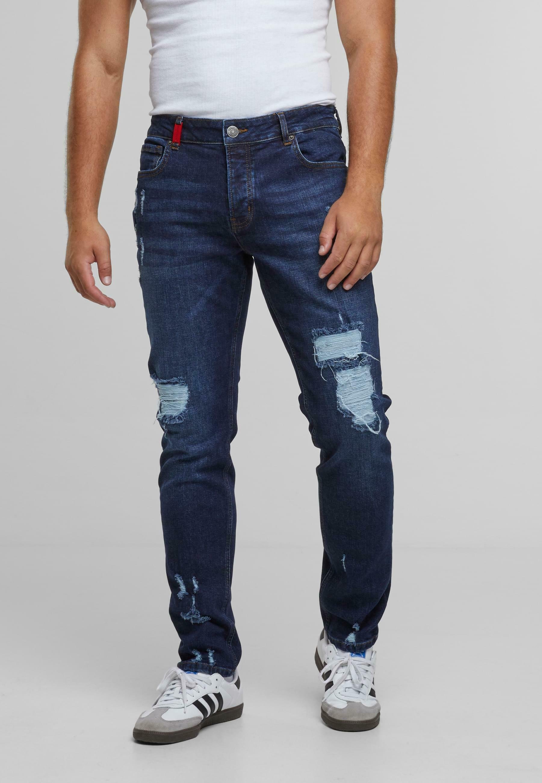 2Y Premium Slim fit jeans - middenblauw
