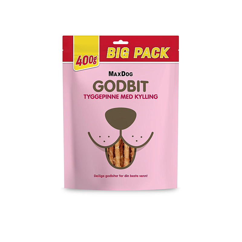 MaxDog Tyggepinde 400 g/kylling, MaxDog