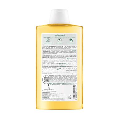 Klorane Chamomile Brightening Blonde Hair Shampoo, Kamomillashampoo kultaisiin raitoihin, vaaleille hiuksille