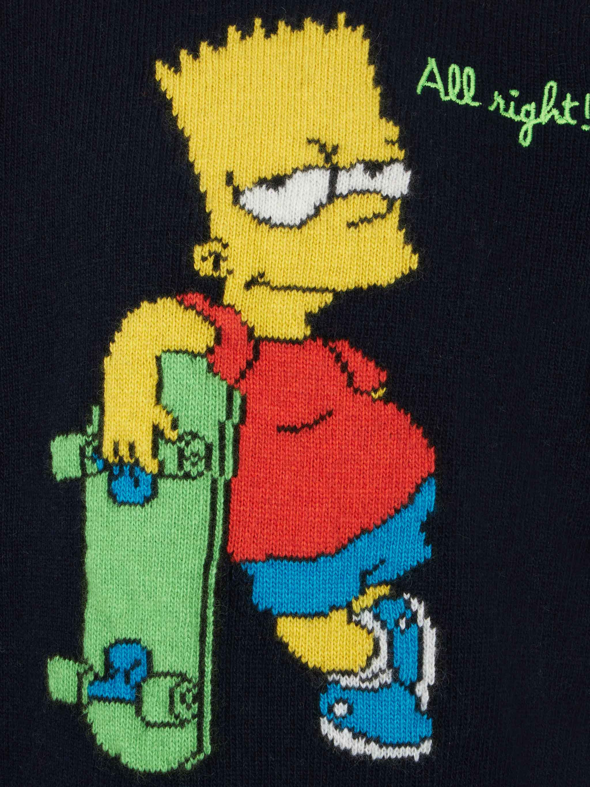Maglione da bambino girocollo con stampa Bart Simpson |THE SIMPSON SPE