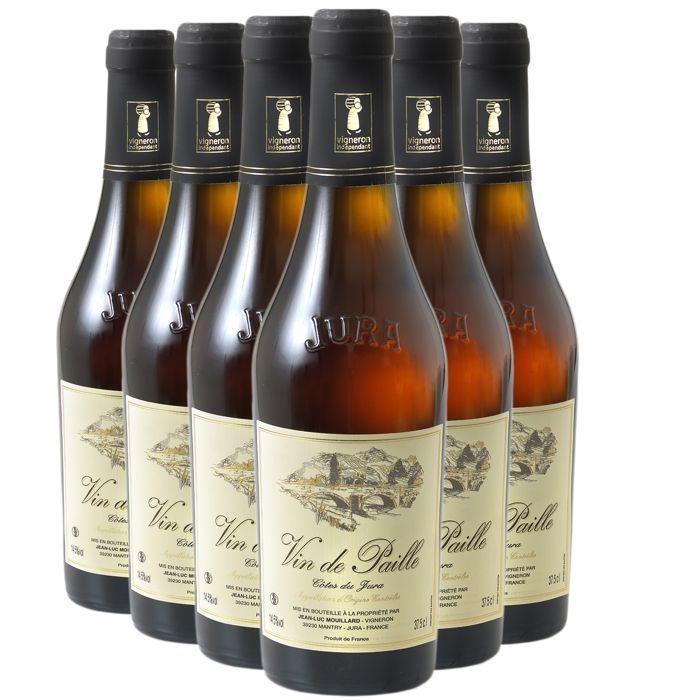 Domaine Jean-Luc Mouillard Côtes du Jura Vin de Paille HALVE FLES 2020 - Witte wijn uit de Jura (6x37,5cl)