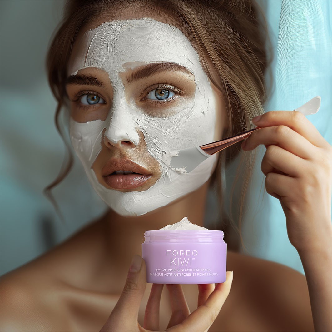 FOREO mitrinošā maska KIWI™ KIWI™ aktīvo poru un melno punktu maska - 100 g