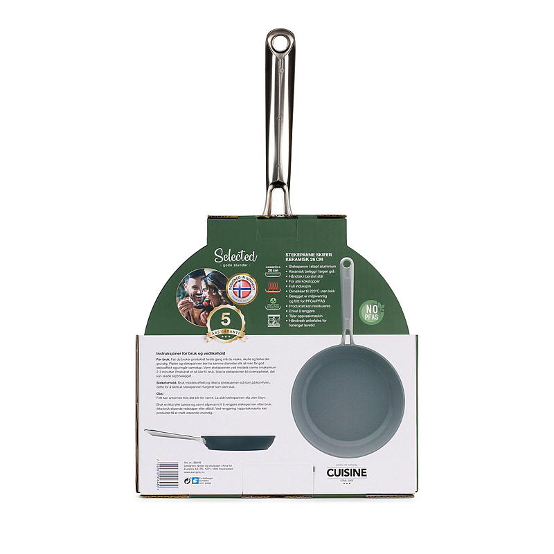 Sartén de cerámica Cuisine Selected de 26 cm de diámetro