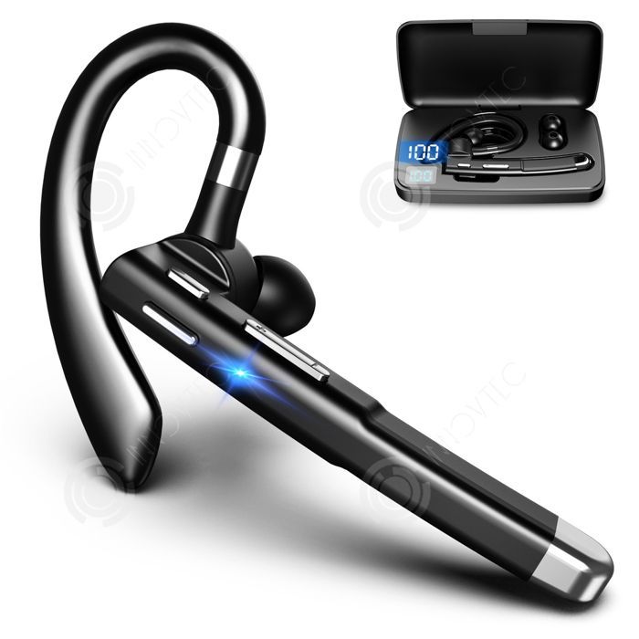 Ear hook headphones - PASSIONOVA - INN - IPX7 waterproof - Bluetooth 5.1 - 500mAh charging case