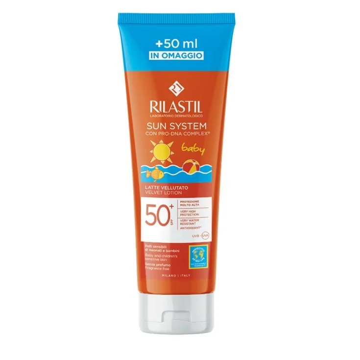 RILASTIL Rilastil Sun System Baby Velvet Milk SPF50+ 250 ml Piel sensible de recién nacidos y niños