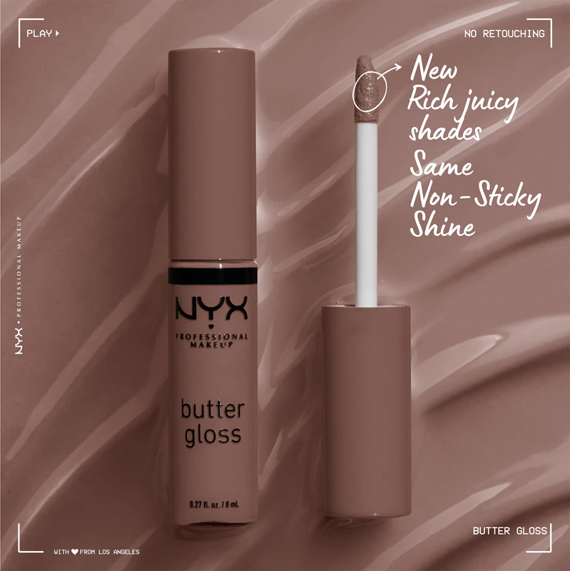 Gloss labial Butter Gloss da NYX Professional Makeup